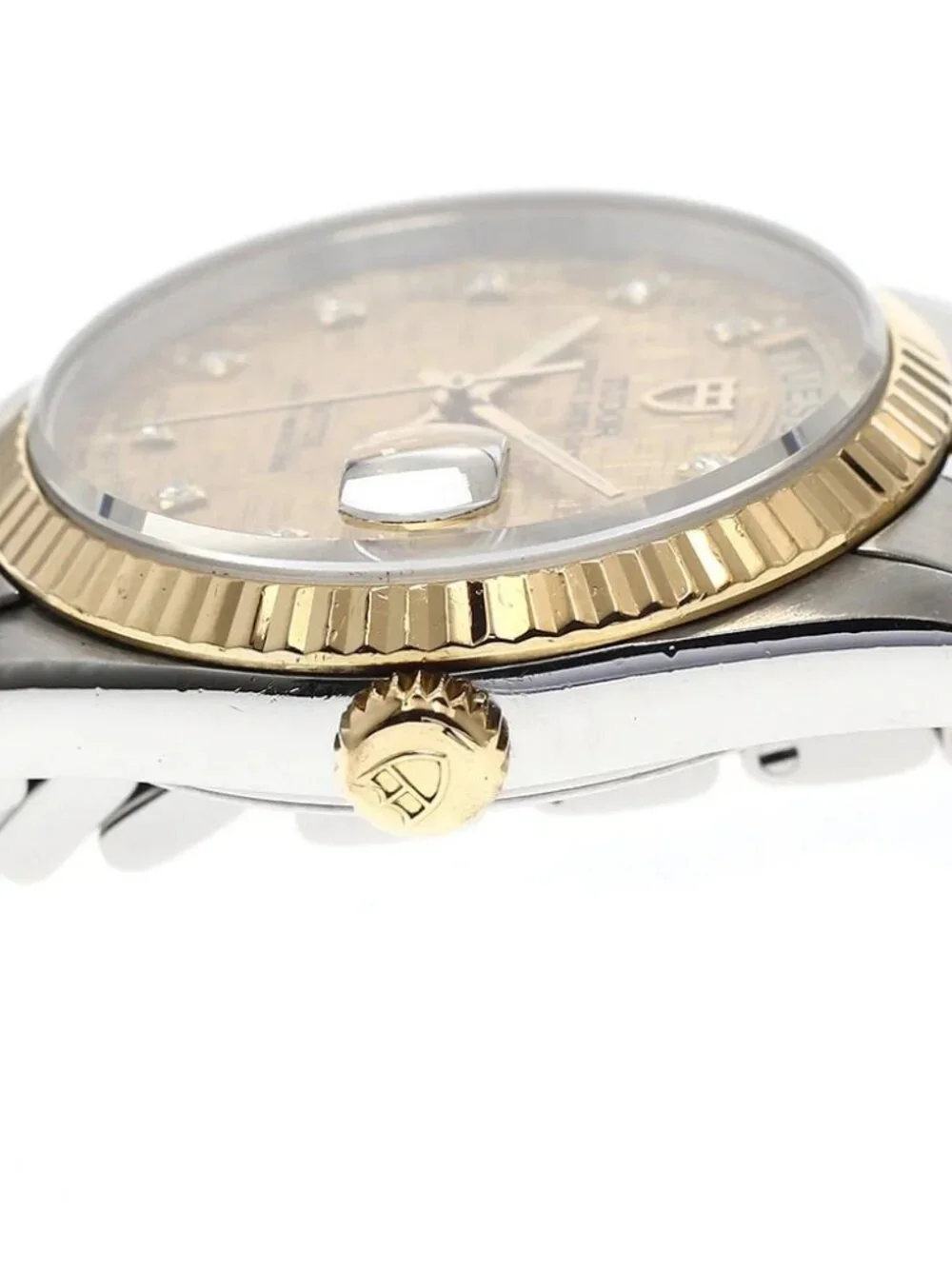 TUDOR Prince Date Day 76213 10P diamond gold Dial Automatic Men's Watch_916503